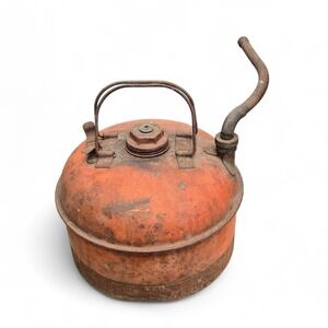 Vintage Double Handle Eagle Gas Can Red 2 1/2 Gallon Barn Find Rustic